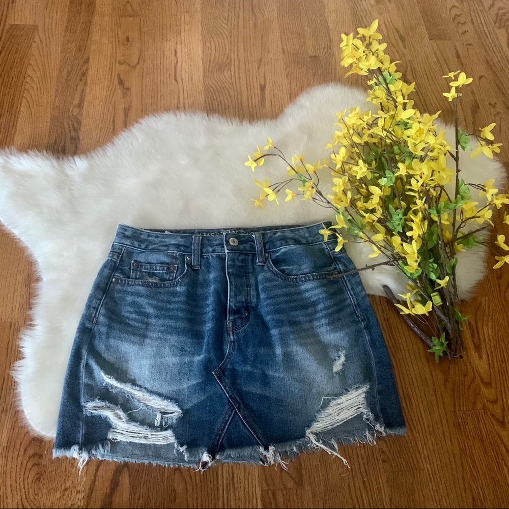 American Eagle Blue Jean Skirt
